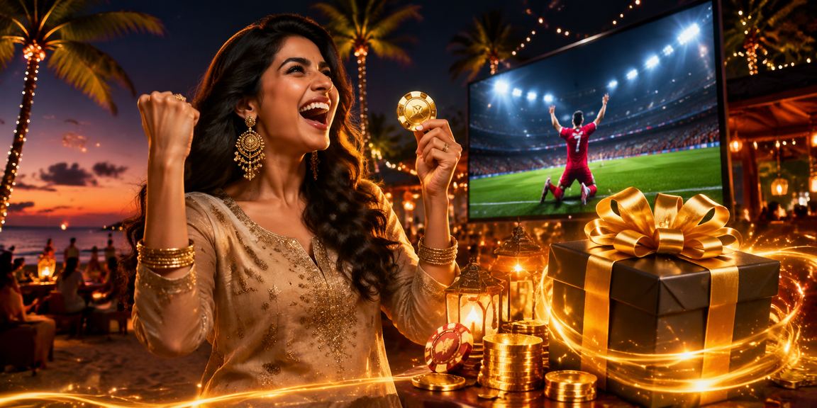 Goa beach entertainment casino evening scene